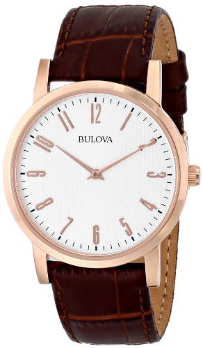 Reloj bulova correa online de cuero